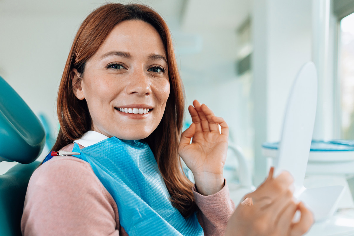 Patient at the dentist